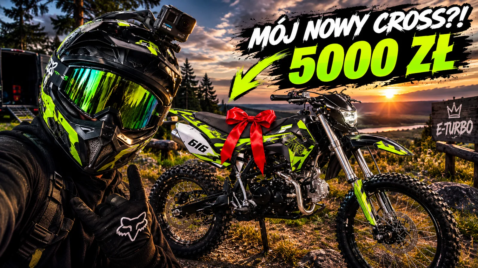 Miniaturka DRACO Studio: zielony cross z czerwoną kokardą i napis 5000 zł